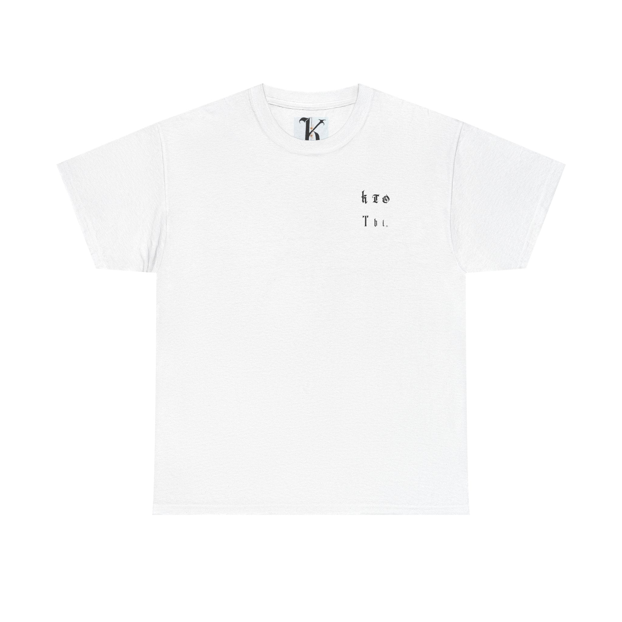 кто ты logo heavy graphic tee.